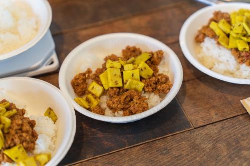 メンマ入りキーマカレー